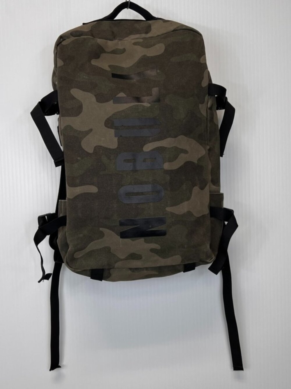 NoBull Backpack Men Waxed Canvas Duffel Pack Molle Web Camo Army Bag Work Nw